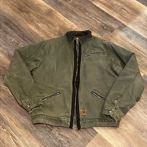 Fleece lined vintage, Carhartt jacket, size medium